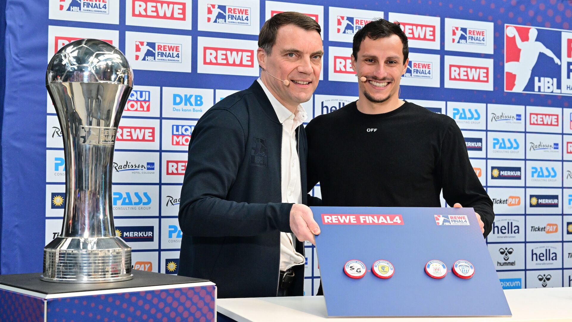 DHB-Pokal Halbfinalpartien des REWE Final4 2023 in Köln ausgelost News LIQUI MOLY HBL